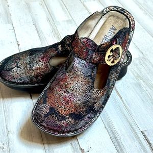Alegria Women's Metallic Multi-Color Mary Jane Clog